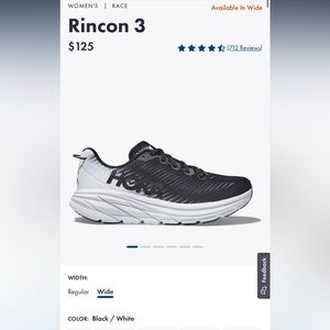 Women’s Hoka Rincon 3 | Size 8 Wide | BRAND NEW